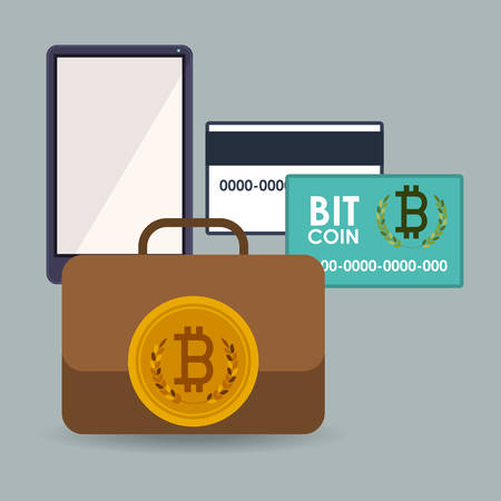 bitcoin trading design, vector illustration eps10 graphicのイラスト素材