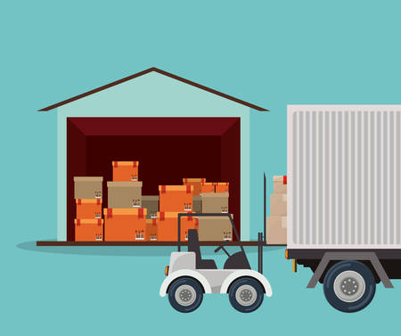 delivery service design, vector illustration eps10 graphicのイラスト素材