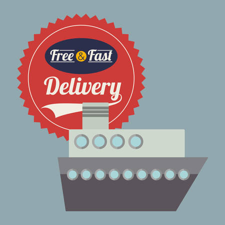 delivery service design, vector illustration eps10 graphicのイラスト素材