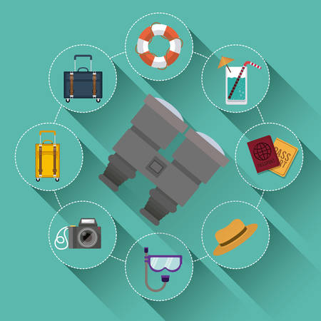 travel vacation plans design, vector illustration eps10 graphicのイラスト素材