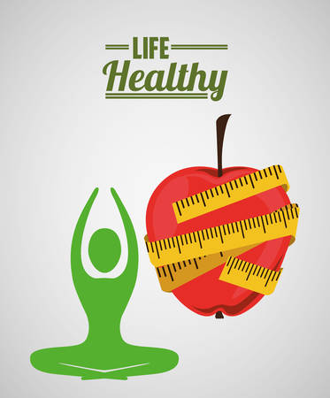 life health design, vector illustration   graphicのイラスト素材