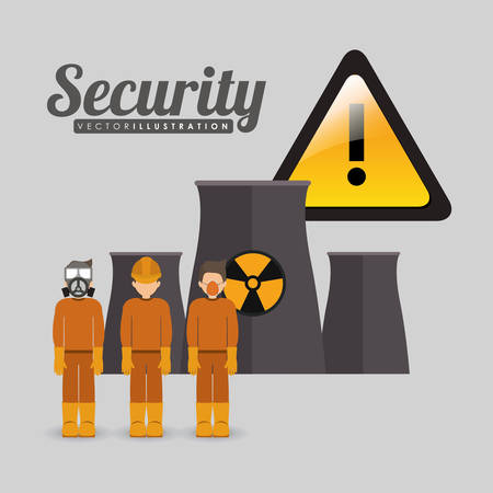 industrial security  design, vector illustration  graphicのイラスト素材