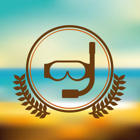 summer vacations design, vector illustration graphicのイラスト素材