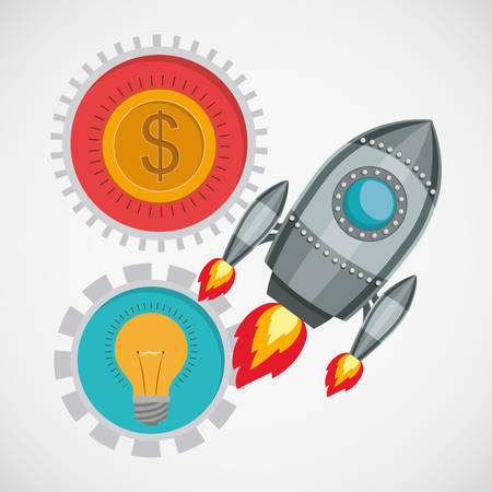 financial start up designのイラスト素材