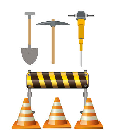 under construction designのイラスト素材