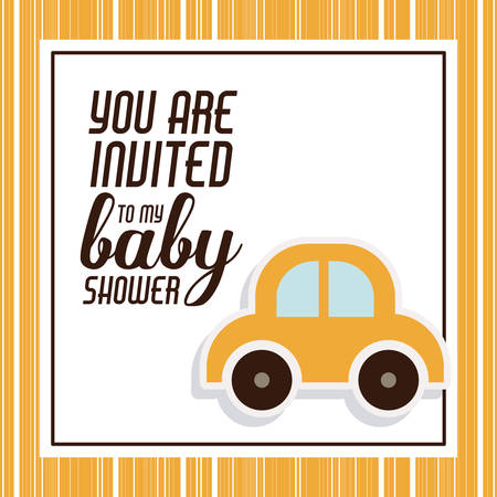 baby shower invitation design, vector illustration eps10 graphicのイラスト素材