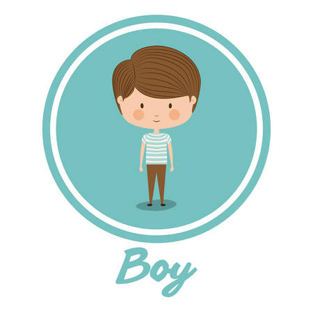 boy smiling design, vector illustration eps10 graphicのイラスト素材