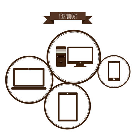 computer technology design, vector illustration eps10 graphicのイラスト素材