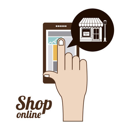 commerce  on line design, vector illustration eps10 graphicのイラスト素材