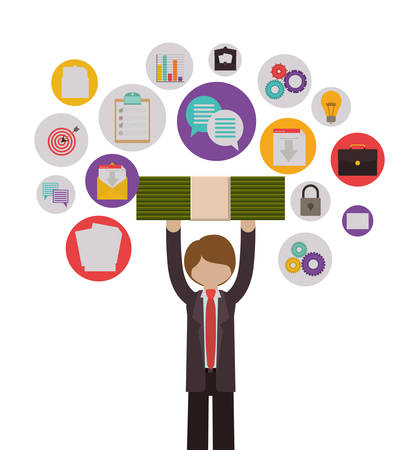 business people design, vector illustration eps10 graphicのイラスト素材