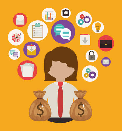 business people design, vector illustration eps10 graphicのイラスト素材