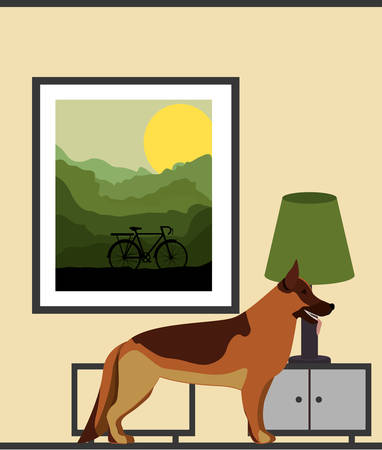 pet dog design, vector illustration eps10 graphicのイラスト素材