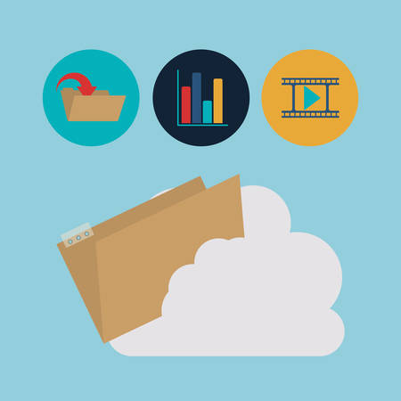 cloud computing design, vector illustration eps10 graphicのイラスト素材
