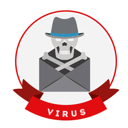 virus protection design, vector illustration eps10 graphicのイラスト素材