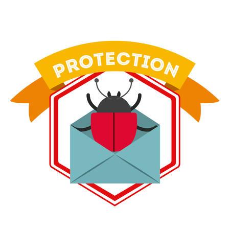 virus protection design, vector illustration eps10 graphicのイラスト素材