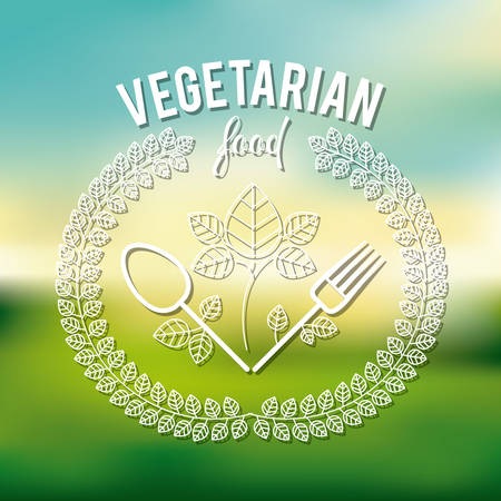 vegetarian food design, vector illustration eps10 graphicのイラスト素材