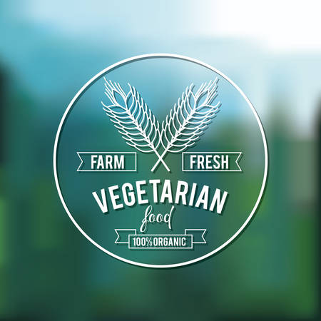 vegetarian food design, vector illustration eps10 graphicのイラスト素材