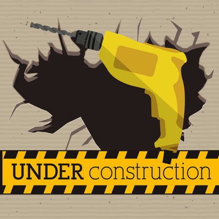 under construction design, vector illustration eps10 graphicのイラスト素材
