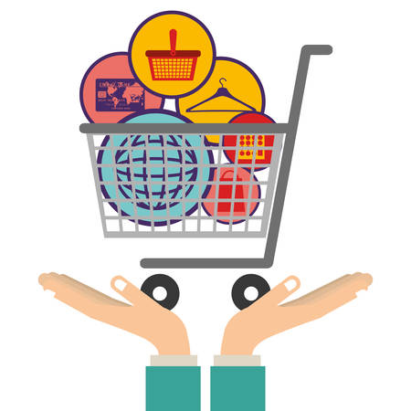 commerce icons design, vector illustration eps10 graphicのイラスト素材