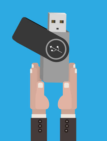 pen drive design, vector illustration eps10 graphicのイラスト素材