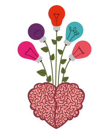 brain thinking design, vector illustration eps10 graphicのイラスト素材