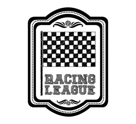 racing league design, vector illustration のイラスト素材