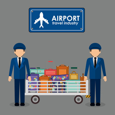 airport industry design illustration graphicのイラスト素材