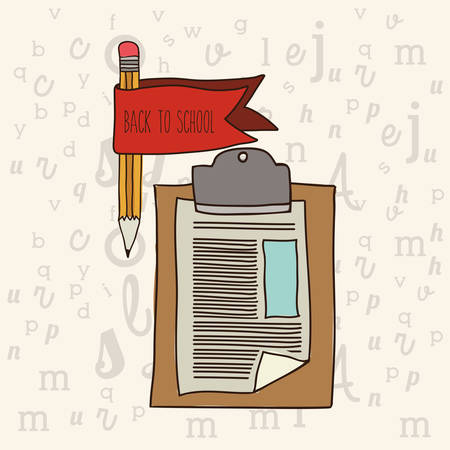 back to school design, vector illustration eps10 graphicのイラスト素材