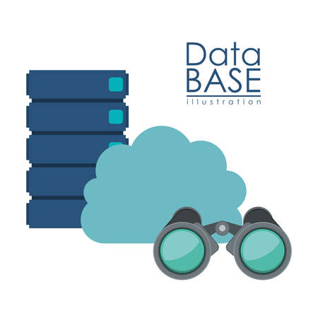data base design, vector illustration eps10 graphicのイラスト素材