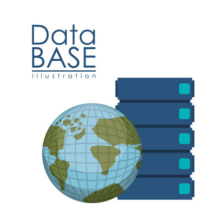 data base design, vector illustration eps10 graphicのイラスト素材