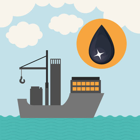 oil and petroleum industry design, vector illustration eps10 graphicのイラスト素材