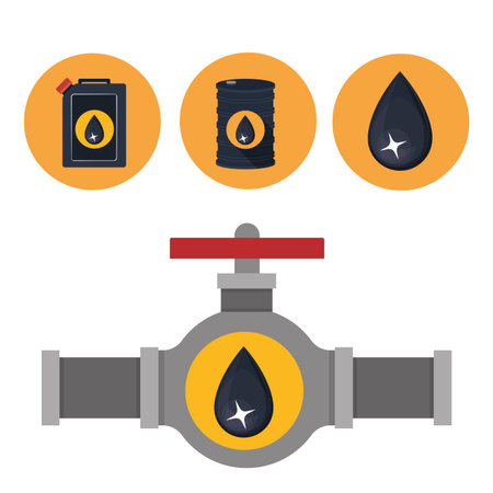 oil and petroleum industry design, vector illustration eps10 graphicのイラスト素材