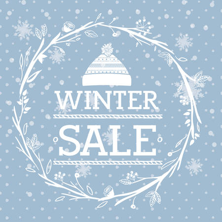 winter sale design, vector illustration eps10 graphicのイラスト素材