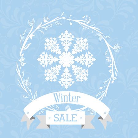 winter sale design, vector illustration eps10 graphicのイラスト素材