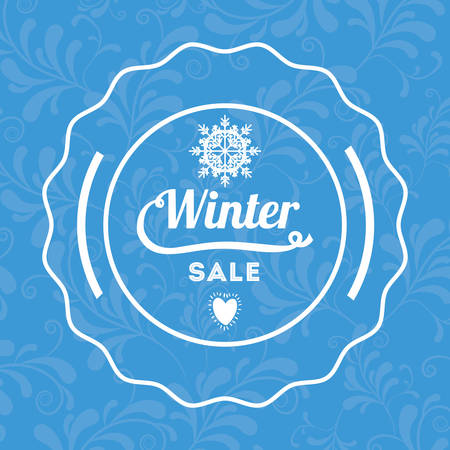winter sale design, vector illustration eps10 graphicのイラスト素材