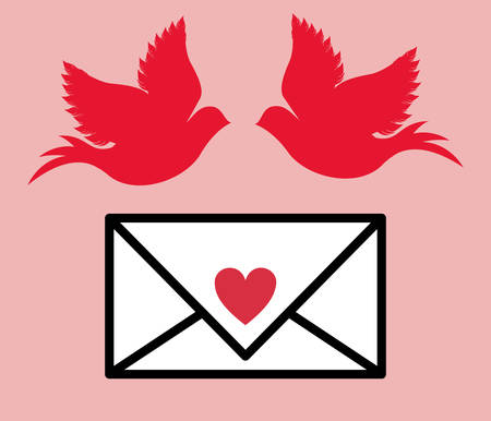 love letter design, vector illustration eps10 graphicのイラスト素材