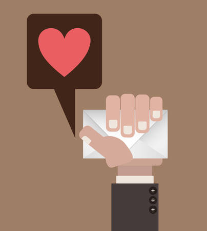 love letter design, vector illustration eps10 graphicのイラスト素材