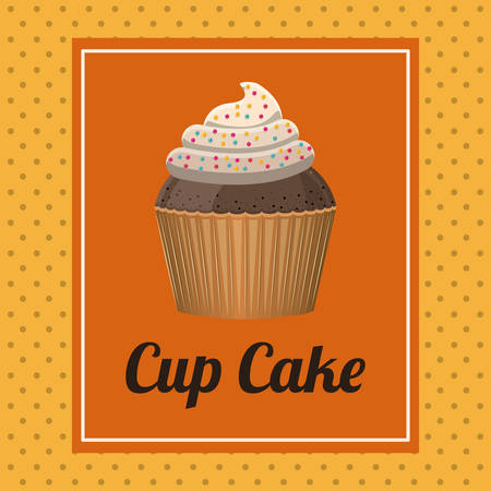 delicious cupcake design, vector illustration eps10 graphicのイラスト素材