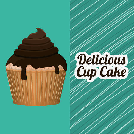 delicious cupcake design, vector illustration eps10 graphicのイラスト素材