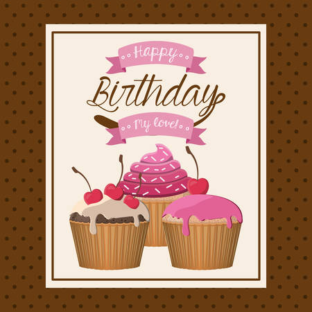 happy birthday design, vector illustration eps10 graphicのイラスト素材