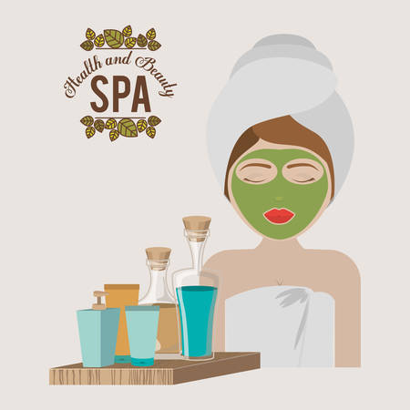 spa center design, vector illustration eps10 graphicのイラスト素材