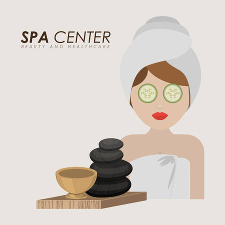 spa center design, vector illustration eps10 graphicのイラスト素材