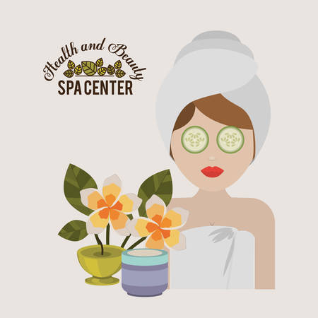 spa center design, vector illustration eps10 graphicのイラスト素材