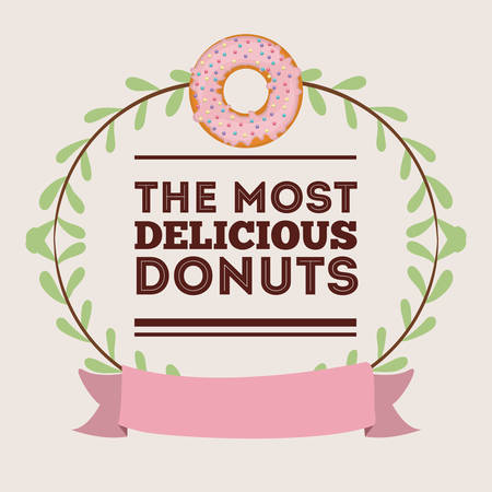 delicious donuts design, vector illustration eps10 graphicのイラスト素材