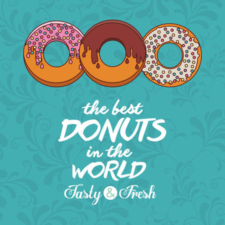 delicious donuts design, vector illustration eps10 graphicのイラスト素材