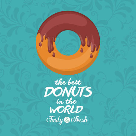 delicious donuts design, vector illustration eps10 graphicのイラスト素材