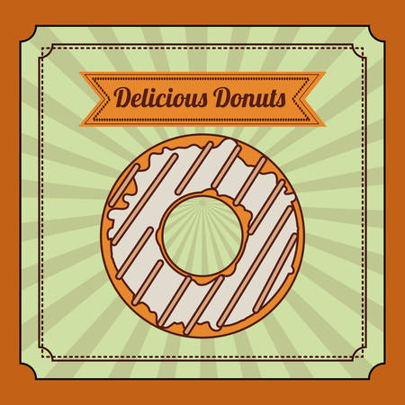 delicious donuts design, vector illustration eps10 graphicのイラスト素材