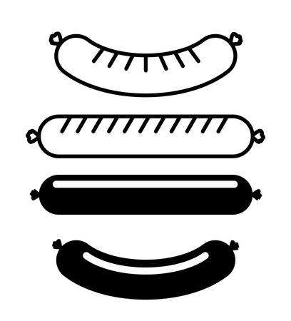delicious sausage design illustration graphicのイラスト素材