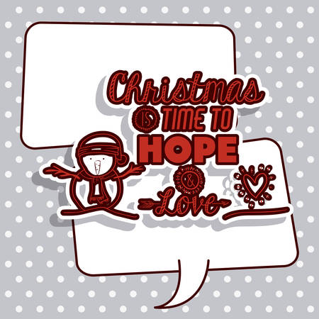 merry christmas and happy new year design illustration graphicのイラスト素材