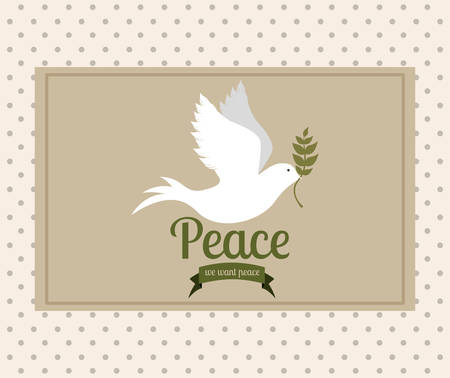 message of peace design, vector illustration eps10 graphicのイラスト素材